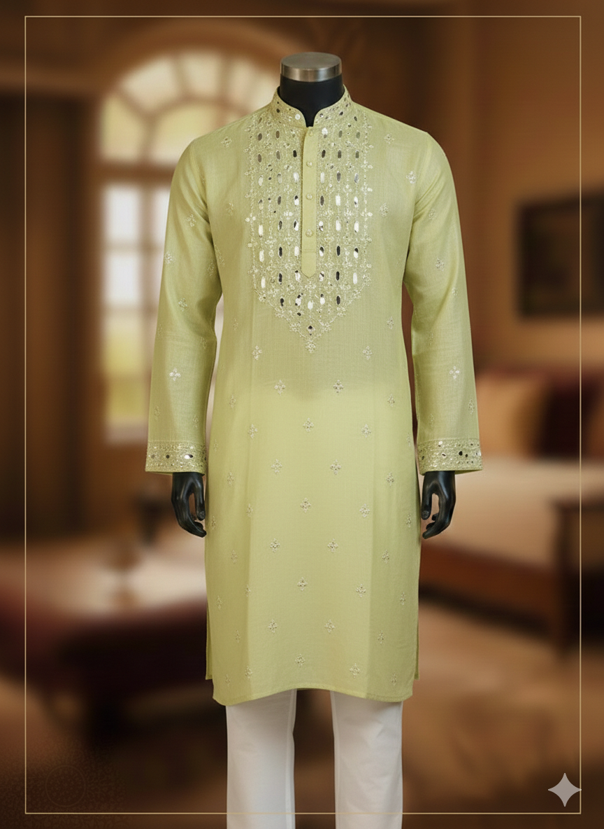 Premium Embroidered Panjabi for Men